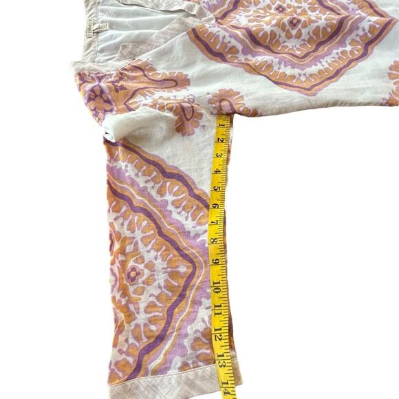 J. Crew Geometric Linen Dress - Size 4 - Picture 7 of 12